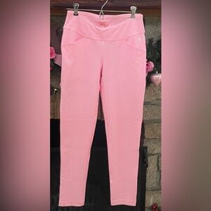 Lilly Pulitzer LUXLETIC Pink Striped Skinny Pants